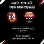 Soirée privée Sport 2000