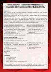 OFFRE D’EMPLOI – CHARGÉ DE COMMUNICATION / ÉVÈNEMENTIEL (APPRENTISSAGE)